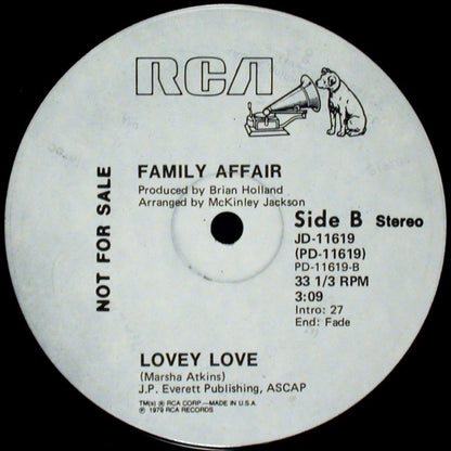 Family Affair (9) : You Can't Fight Love / Lovey Love (12", Promo)