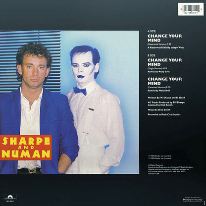 Sharpe And Numan* : Change Your Mind (12", Single)