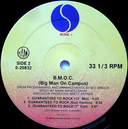 B.M.O.C. (Big Man On Campus) : Play That Funk (12", Maxi)