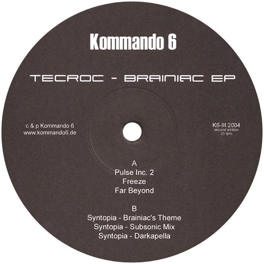 TecRoc : The Brainiac EP (12", EP, Ltd, RP)