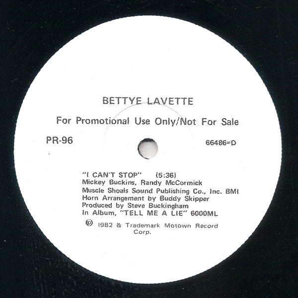 Bettye Lavette / The Temptations Featuring Rick James : I Can't Stop / Standing On The Top (12", Promo)