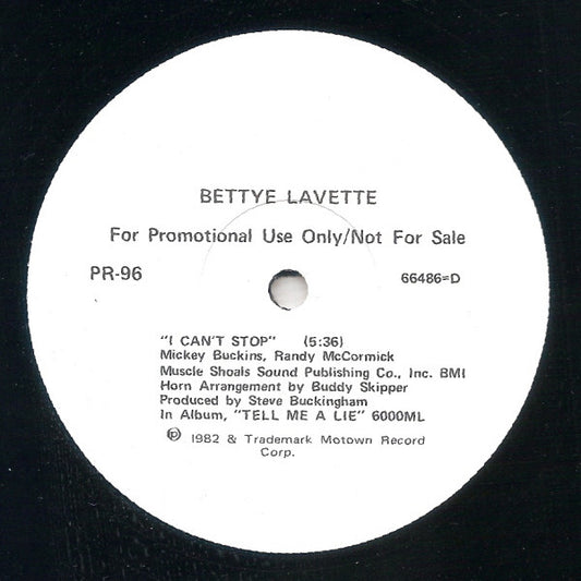 Bettye Lavette / The Temptations Featuring Rick James : I Can't Stop / Standing On The Top (12", Promo)
