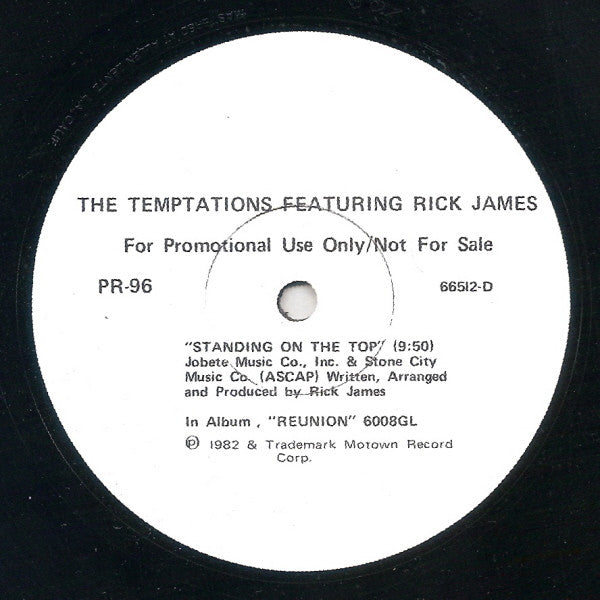 Bettye Lavette / The Temptations Featuring Rick James : I Can't Stop / Standing On The Top (12", Promo)