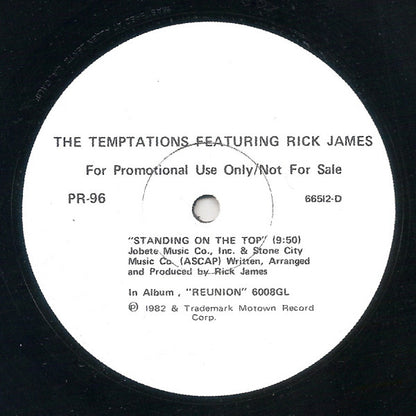Bettye Lavette / The Temptations Featuring Rick James : I Can't Stop / Standing On The Top (12", Promo)