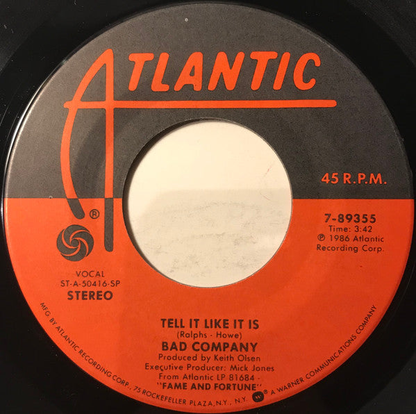 Bad Company (3) : This Love (7", Single)