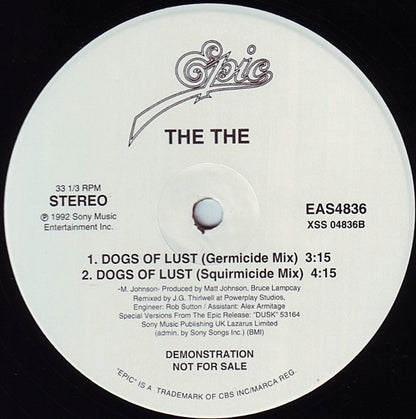 The The : Dogs Of Lust (12", Ltd, Promo)