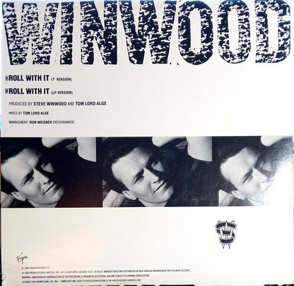 Steve Winwood : Roll With It (12", Promo)