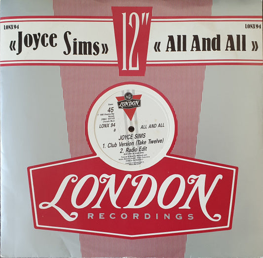 Joyce Sims : All And All (12")