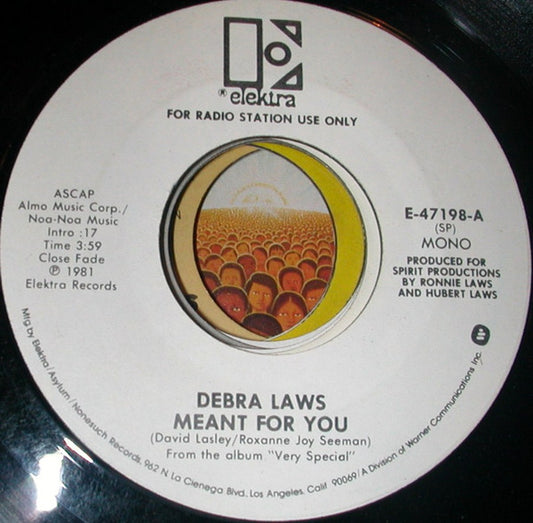Debra Laws : Meant For You (7", Promo)