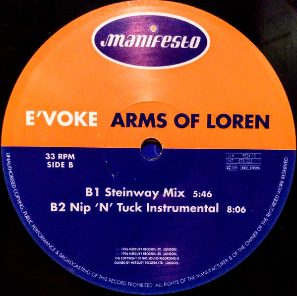 E'voke : Arms Of Loren (12")