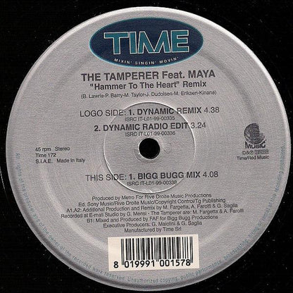 The Tamperer Feat. Maya : Hammer To The Heart (Remix) (12")