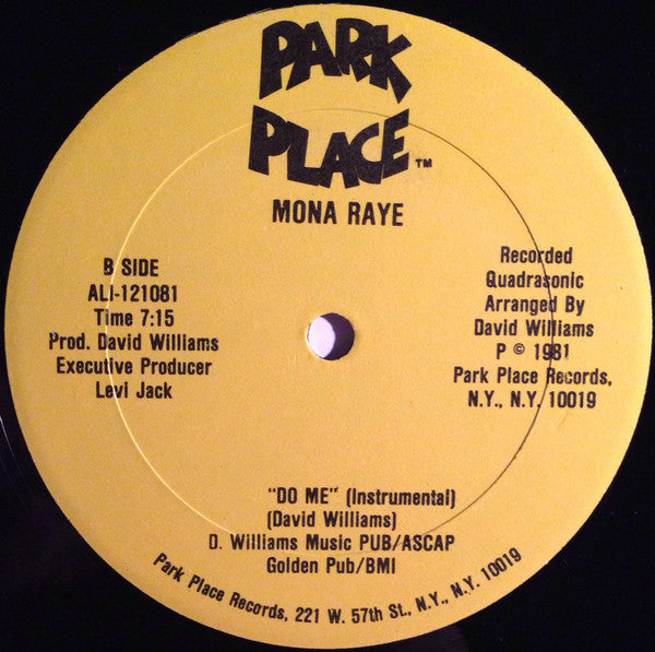 Mona Rae : Do Me (12")
