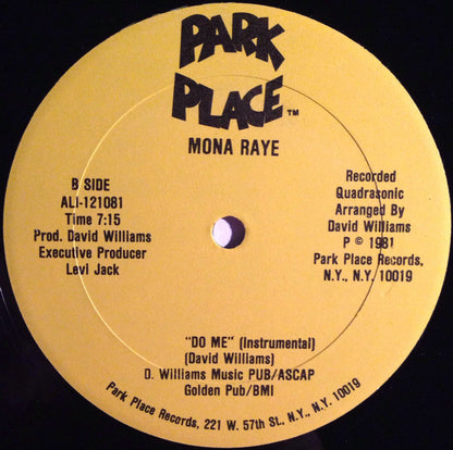 Mona Rae : Do Me (12")