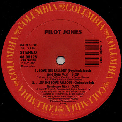 Pilot Jones : Fall Out Of Love (12")