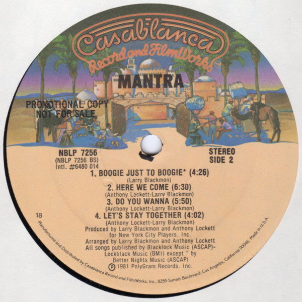 Mantra (4) : Mantra (LP, Album, Promo, 18)