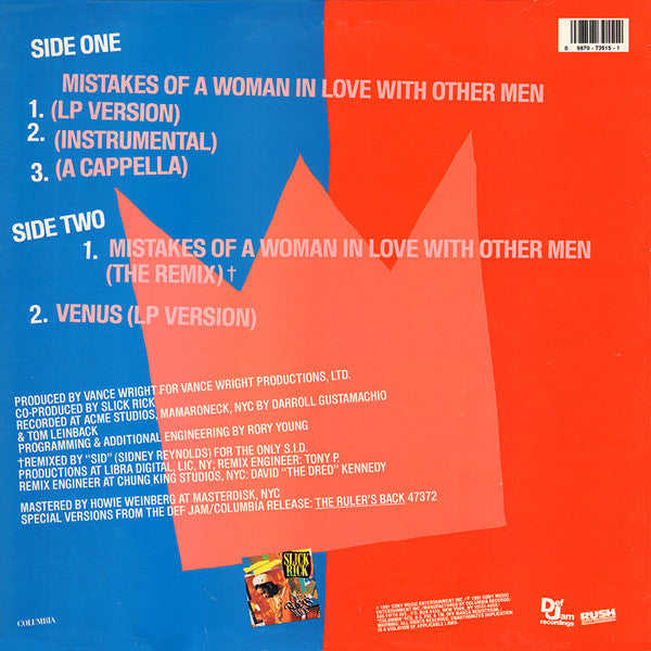 Slick Rick : Mistakes Of A Woman In Love With Other Men (12")