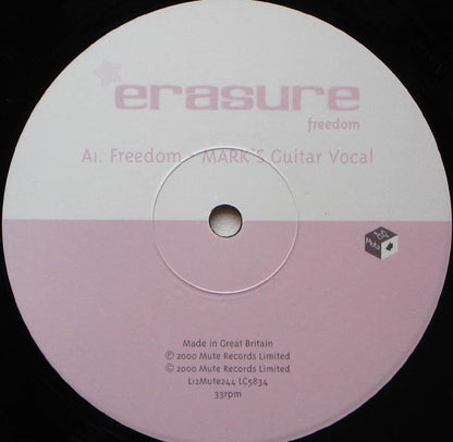 Erasure : Freedom (Mark Picchiotti Mixes) (12", Single, Ltd)