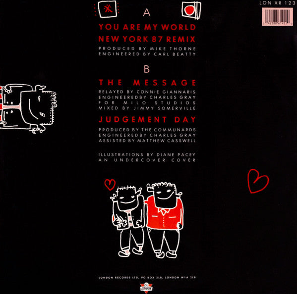 The Communards : You Are My World (New York 87 Remix) (12", Single)
