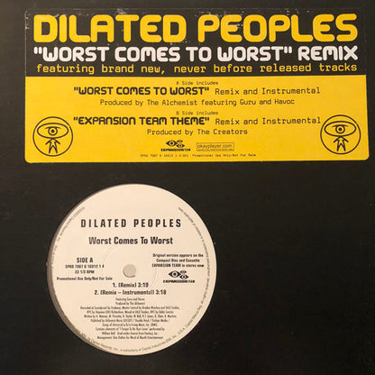 Dilated Peoples : Worst Comes To Worst (Remix) / Expansion Team Theme (Remix) (12", Promo)