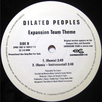Dilated Peoples : Worst Comes To Worst (Remix) / Expansion Team Theme (Remix) (12", Promo)