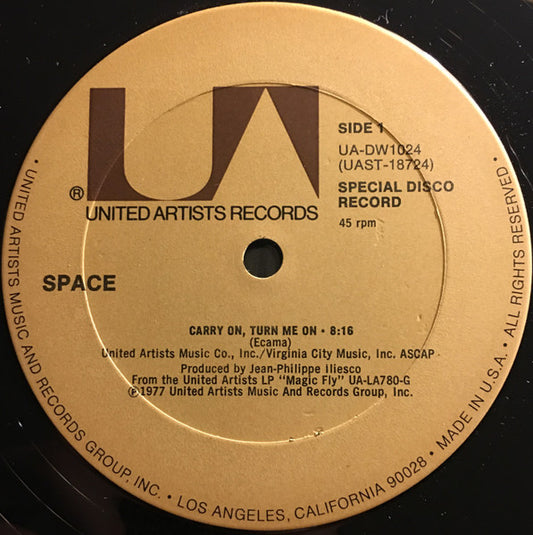 Space : Carry On, Turn Me On / Tango In Space (12")