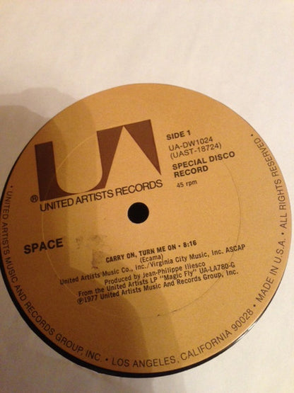 Space : Carry On, Turn Me On / Tango In Space (12")