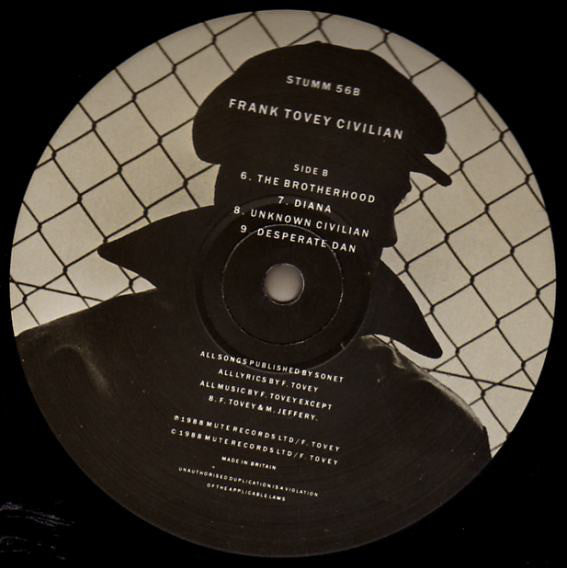 Frank Tovey : Civilian (LP, Album)