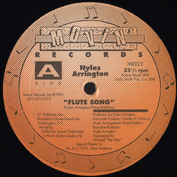 Nyles Arrington : Flute Song (12")