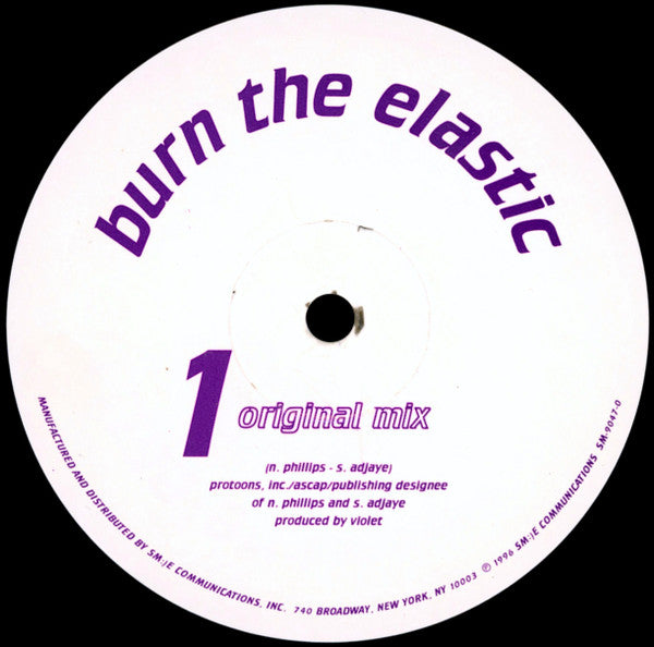 Violet vs. Mantronik* : Burn The Elastic (10")