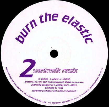 Violet vs. Mantronik* : Burn The Elastic (10")