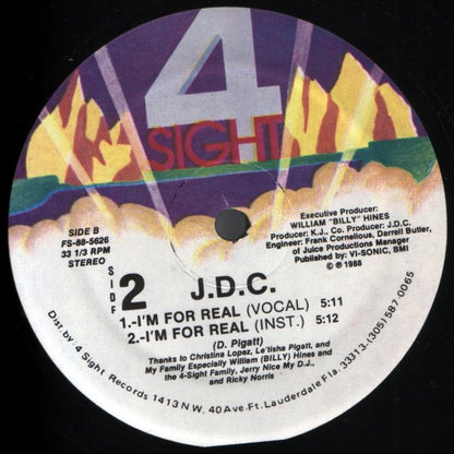 J.D.C. : Live And Down (12")