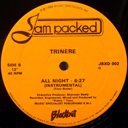 Trinere : All Night (Remix) (12")