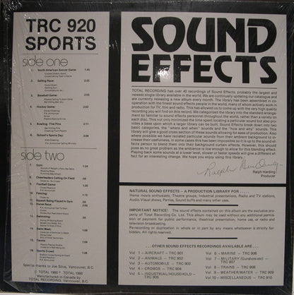 No Artist : Sound Effects - Sports (LP)
