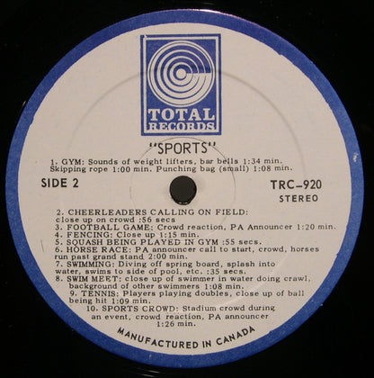 No Artist : Sound Effects - Sports (LP)