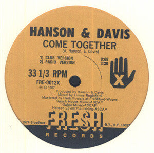 Hanson & Davis : Come Together (12")