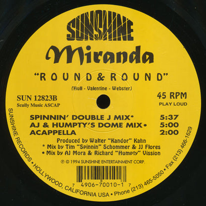 Miranda (3) : Round & Round (12")