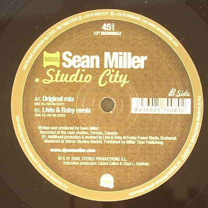 Sean Miller : Studio City (12")