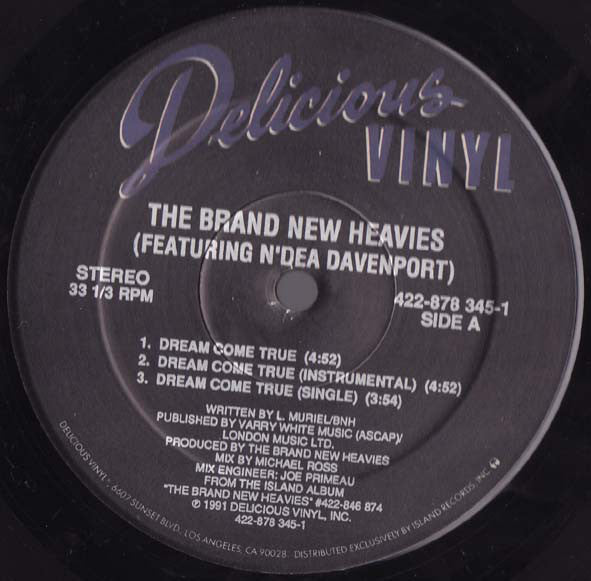 The Brand New Heavies Featuring N'Dea Davenport : Dream Come True (12")