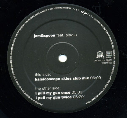 Jam & Spoon Feat. Plavka : Kaleidoscope Skies (12")