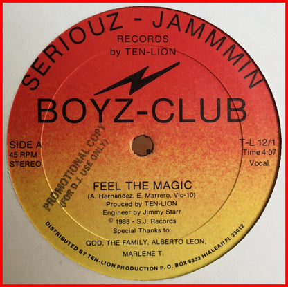 Boyz-Club : Feel The Magic (12")