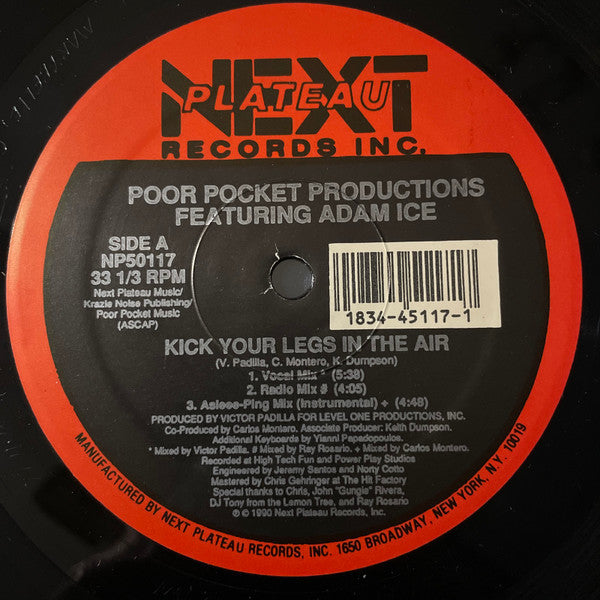Poor Pocket Productions Featuring Adam Ice : Kick Your Legs In The Air (12")