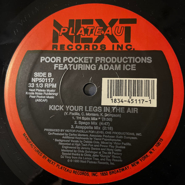 Poor Pocket Productions Featuring Adam Ice : Kick Your Legs In The Air (12")