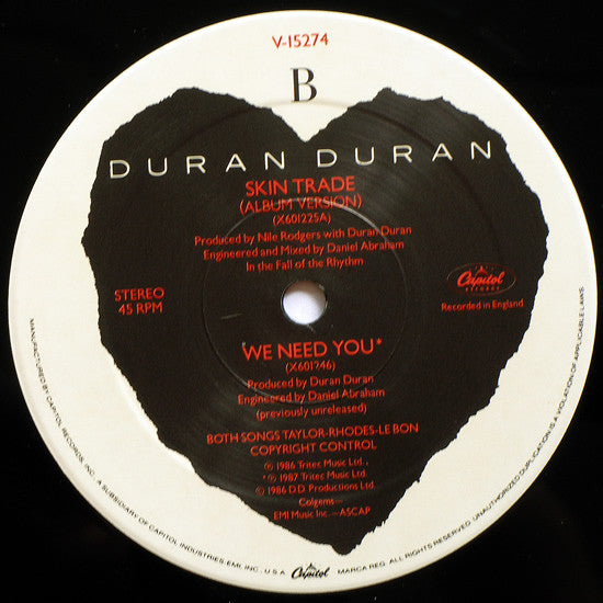 Duran Duran : Skin Trade (12", Single)