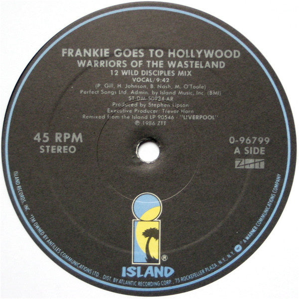 Frankie Goes To Hollywood : Warriors Of The Wasteland (12", Single)