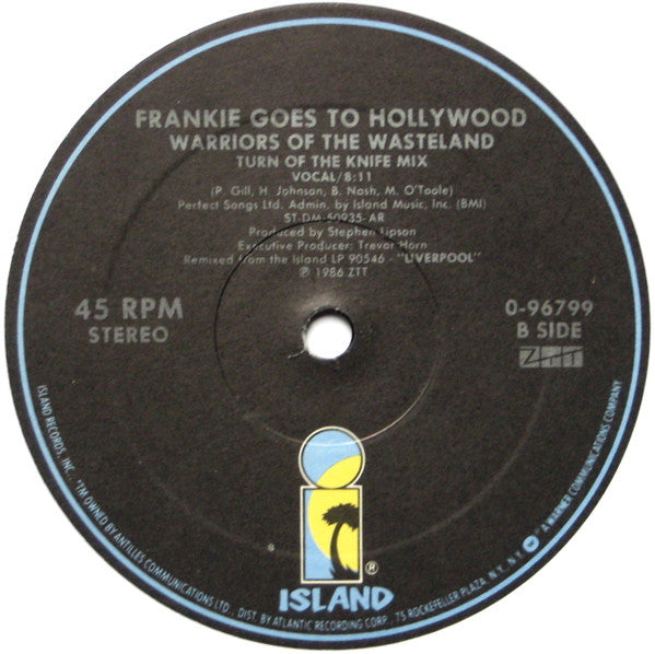 Frankie Goes To Hollywood : Warriors Of The Wasteland (12", Single)