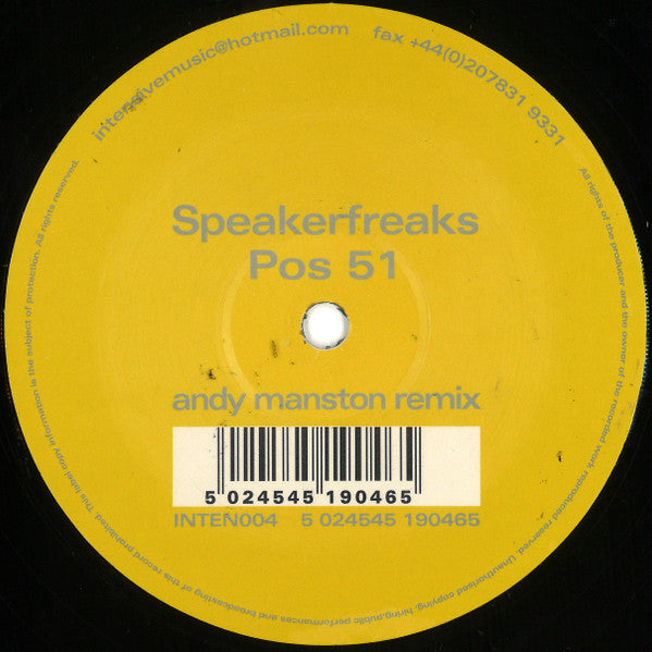 Speakerfreaks : Pos 51 (12")