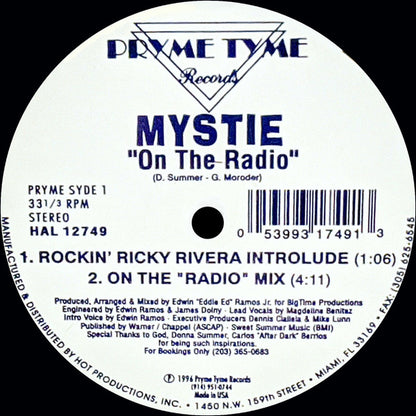 Mystie : On The Radio (12", Single)