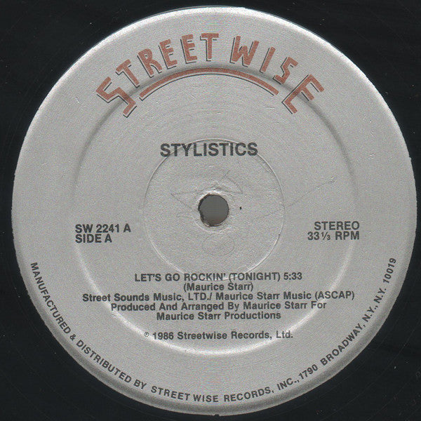The Stylistics : Let's Go Rockin' (Tonight) (12")