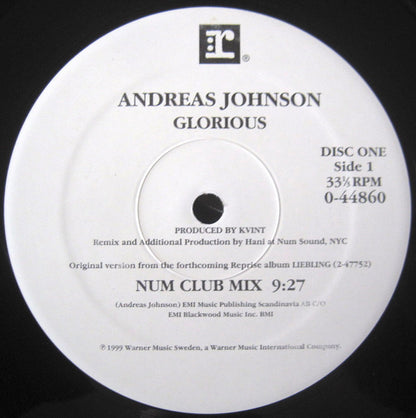 Andreas Johnson : Glorious (2x12")
