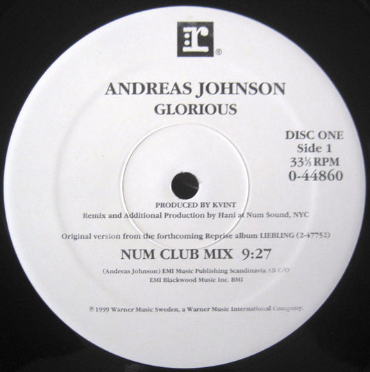 Andreas Johnson : Glorious (2x12")